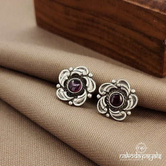 Floral Pinkish Studs (S3880)