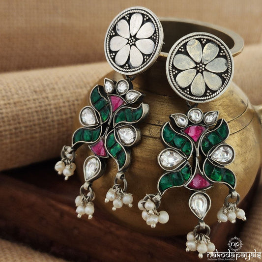 MultiColor Kundan Earrings (C3339)