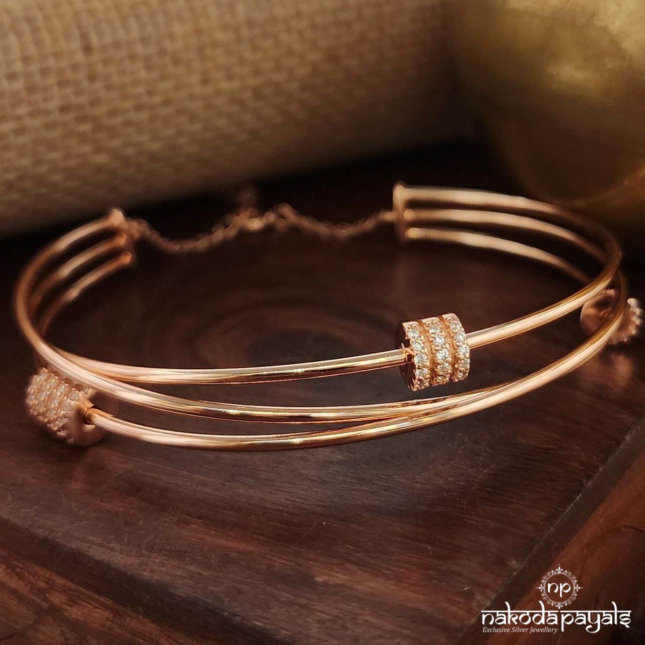 Rose Gold Blush Loop Kada (K5087)