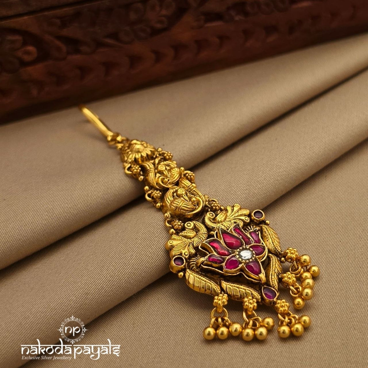 Kundan Lotus Maang Tika (Gm1328)