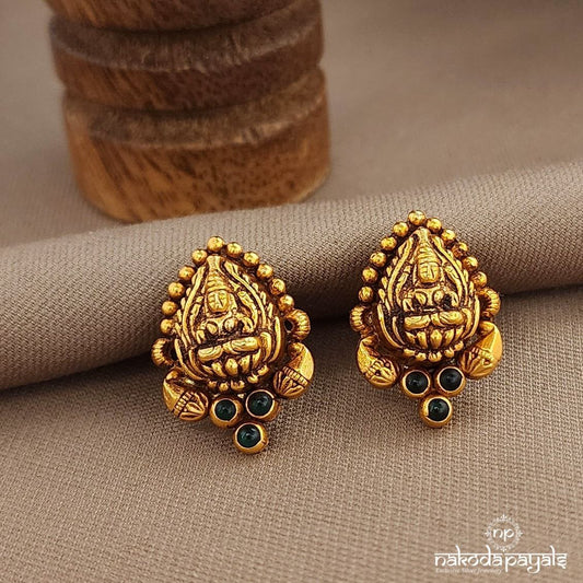 Lakshmi Green Studs (Ge10083)
