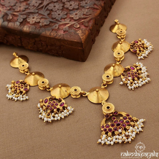 Pearled Drop Tribal Neckpiece (Gn9802)