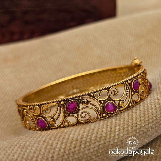 Pink Drop Mango Openable Kada (Gk3365)