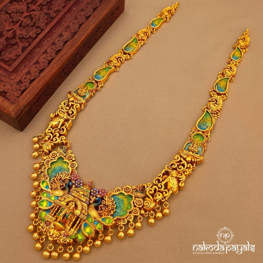 Endearing Radhakrishnan Ball Drop Neckpiece (Gn10183)