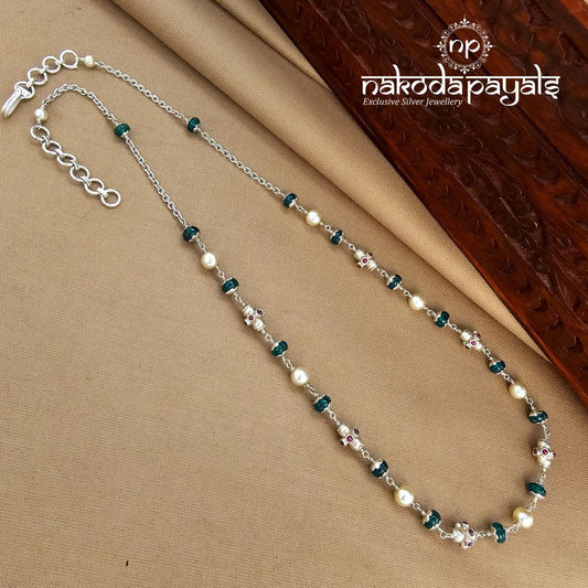 Pearled Green Bead NeckChain (N11562)