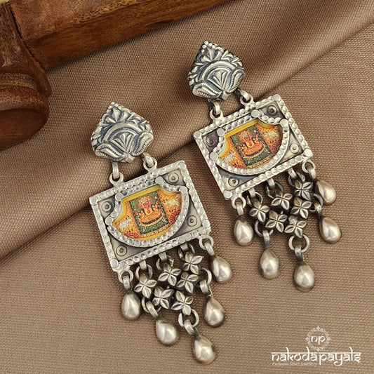 Painted Ganesha Earrings (C3690)