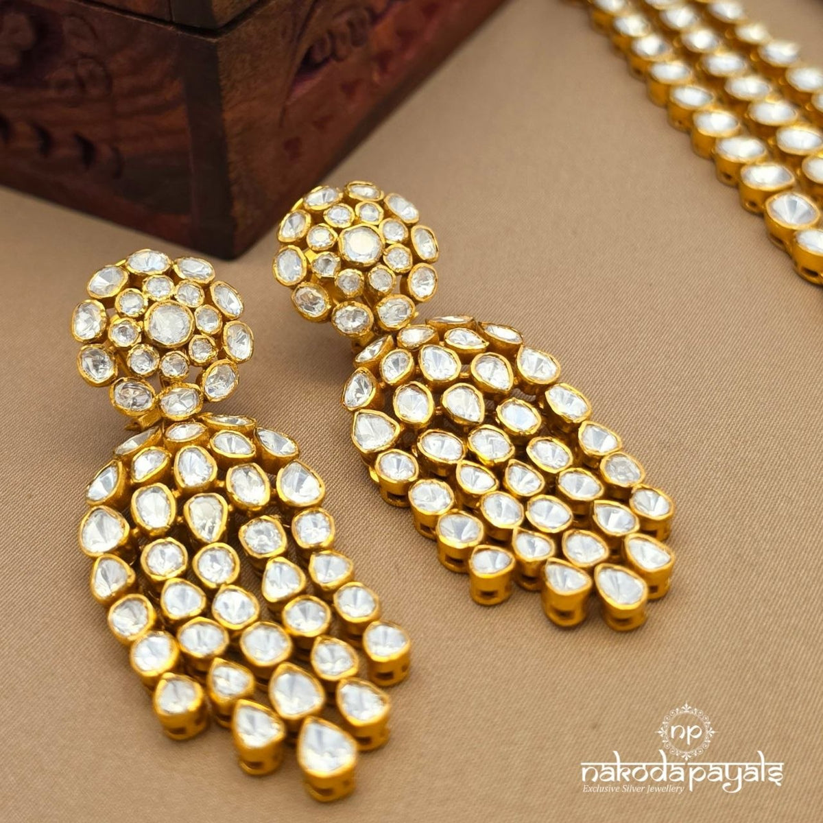 Three Layer Moissanite Neckpiece (Gn10921)