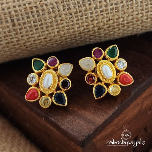 Authentic Navarathana Studs(Ge9316)