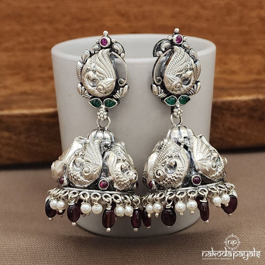 Kemp Oxidised Jhumka (J1456)