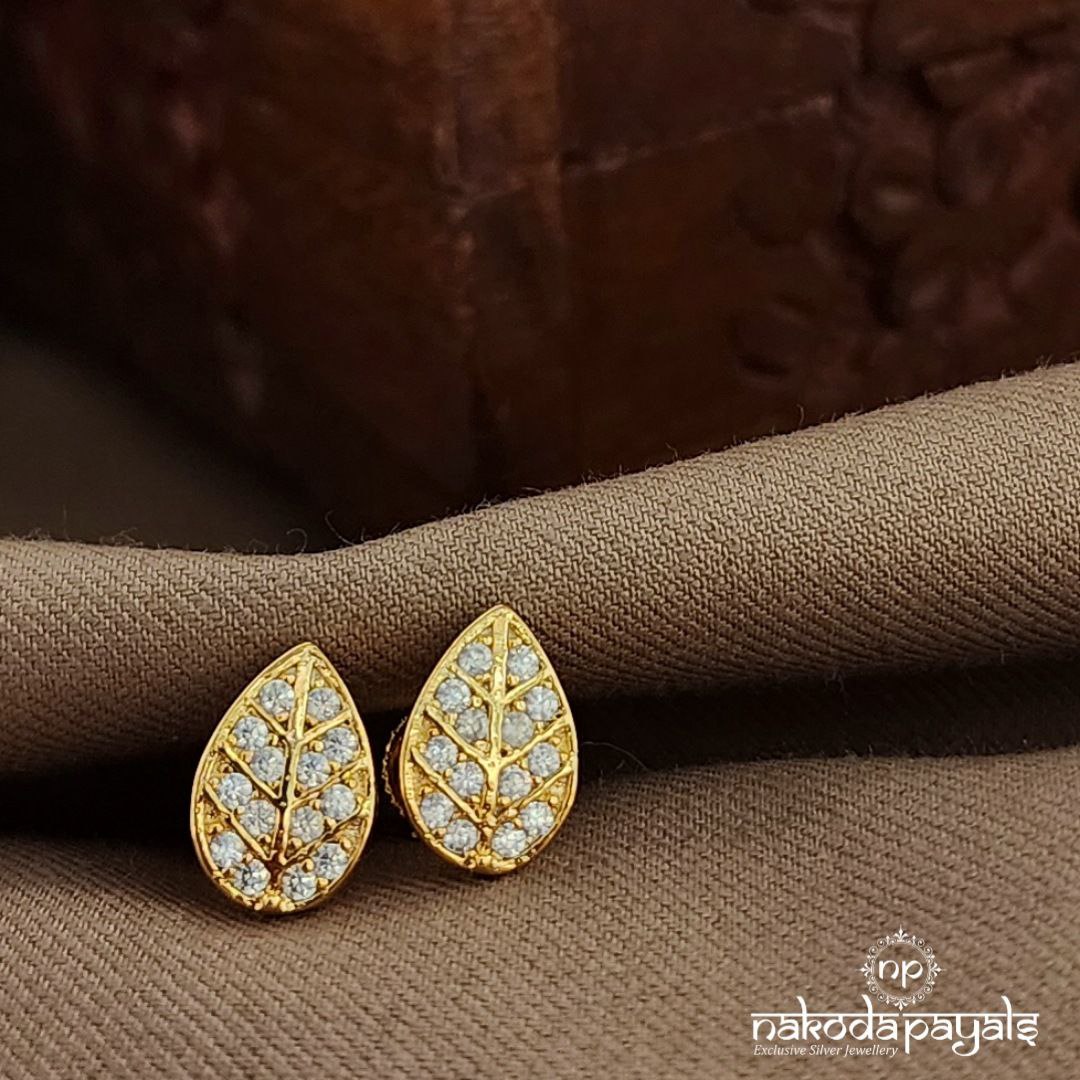 Leafy CZ Studs (Ge9987)