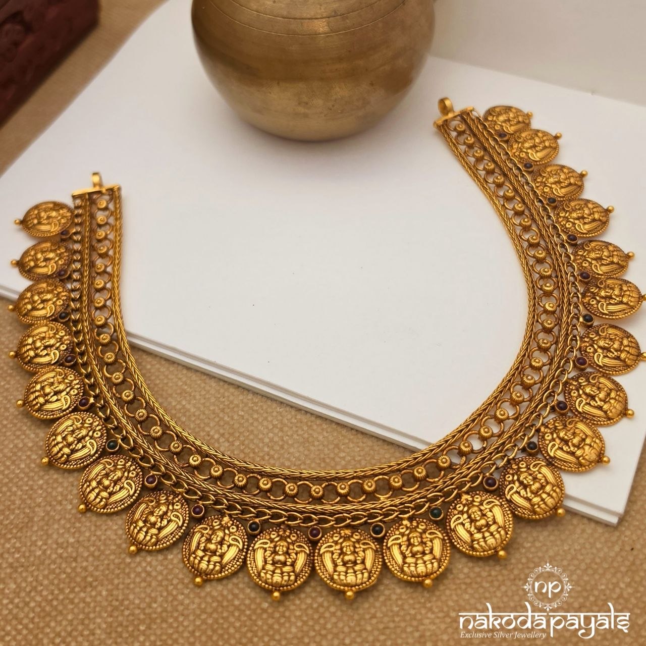 Exclusive Lakshmi Kasu Neckpiece (Gn10692)