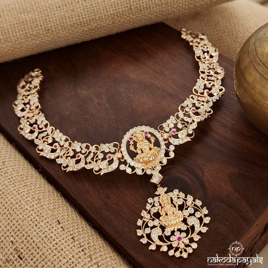 Blessing Lakshmi Swarovski Neckpiece (Gn9077)