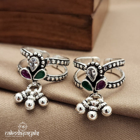 MultiColor Ghungroo Toerings (T4609)