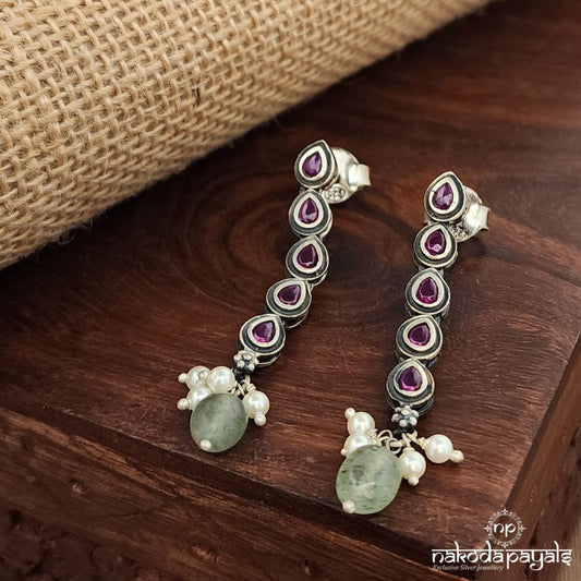 Pink Drops  Earrings (C3758)