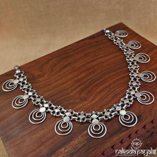 Circular Floral Dot Neckpiece (N12061)