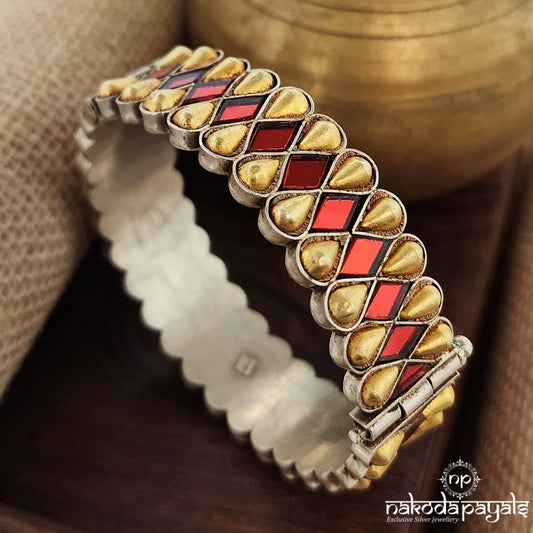 Red Dual Tone Single Kada (K5092)