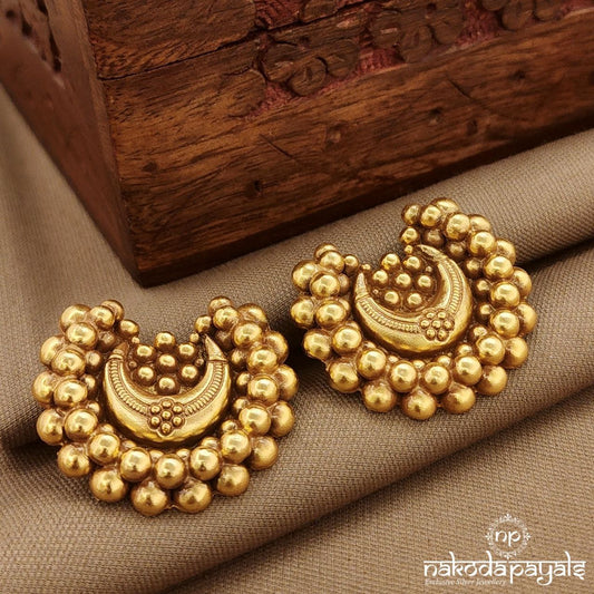 Half Moon Plain Studs (Ge10287)