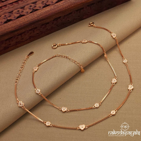 Rose Gold Anklet (A6861)