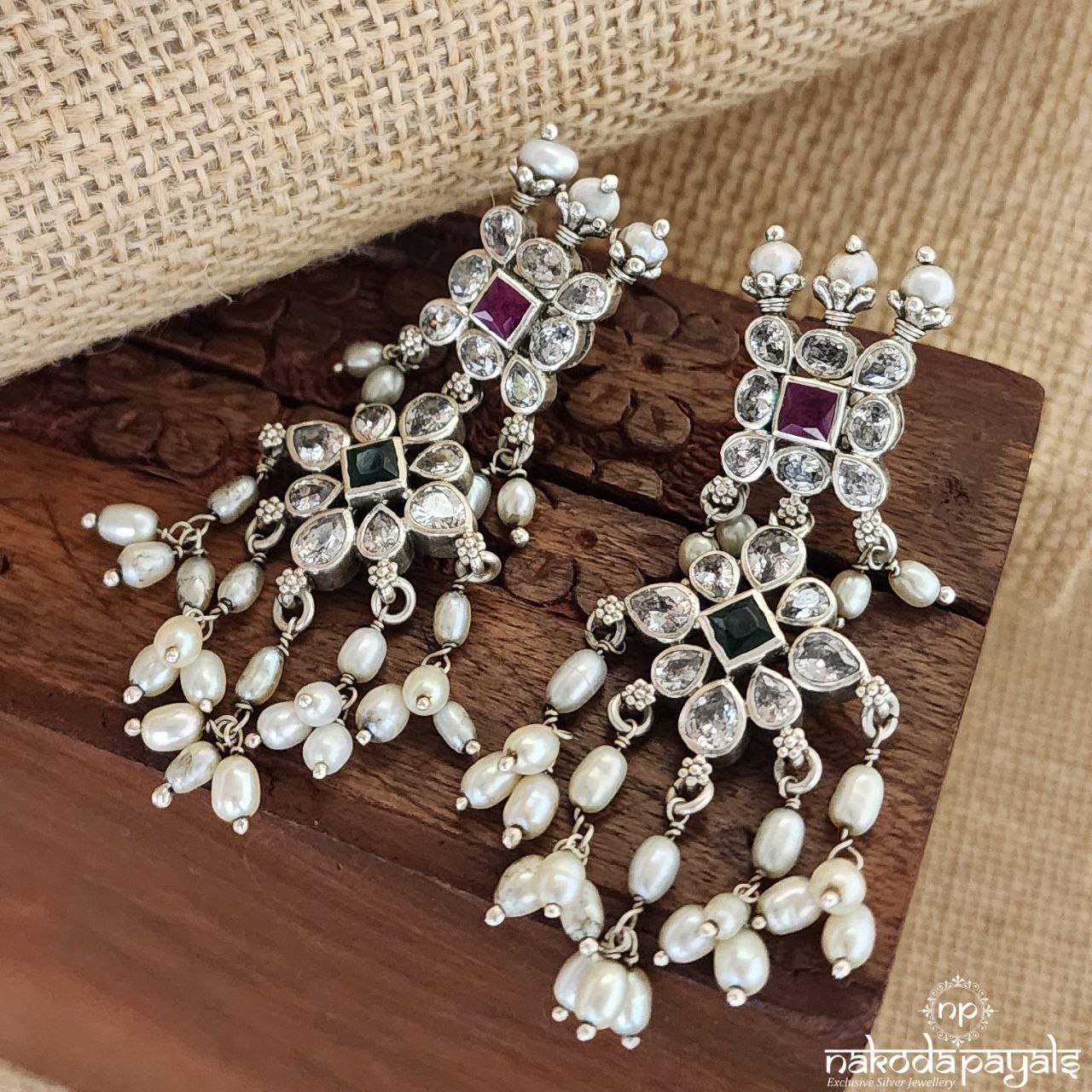 MultiColor Guttapusalu Earrings (C1993)