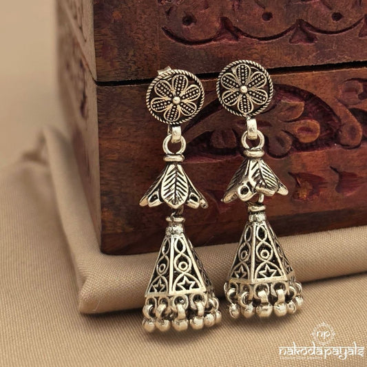 Emerald Floral Jhumka (J1835)