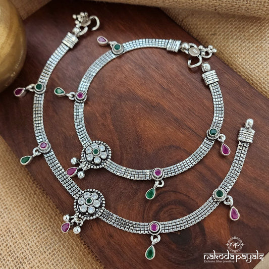 Green Dot Anklets (A6238)