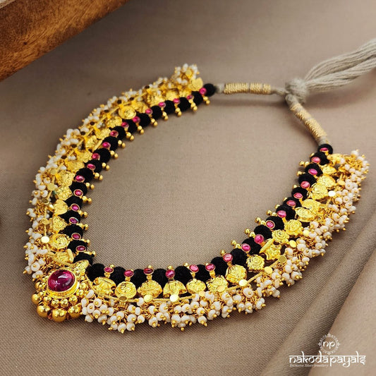 Traditional Kundan Guttapusalu Neckpiece (Gn9343)