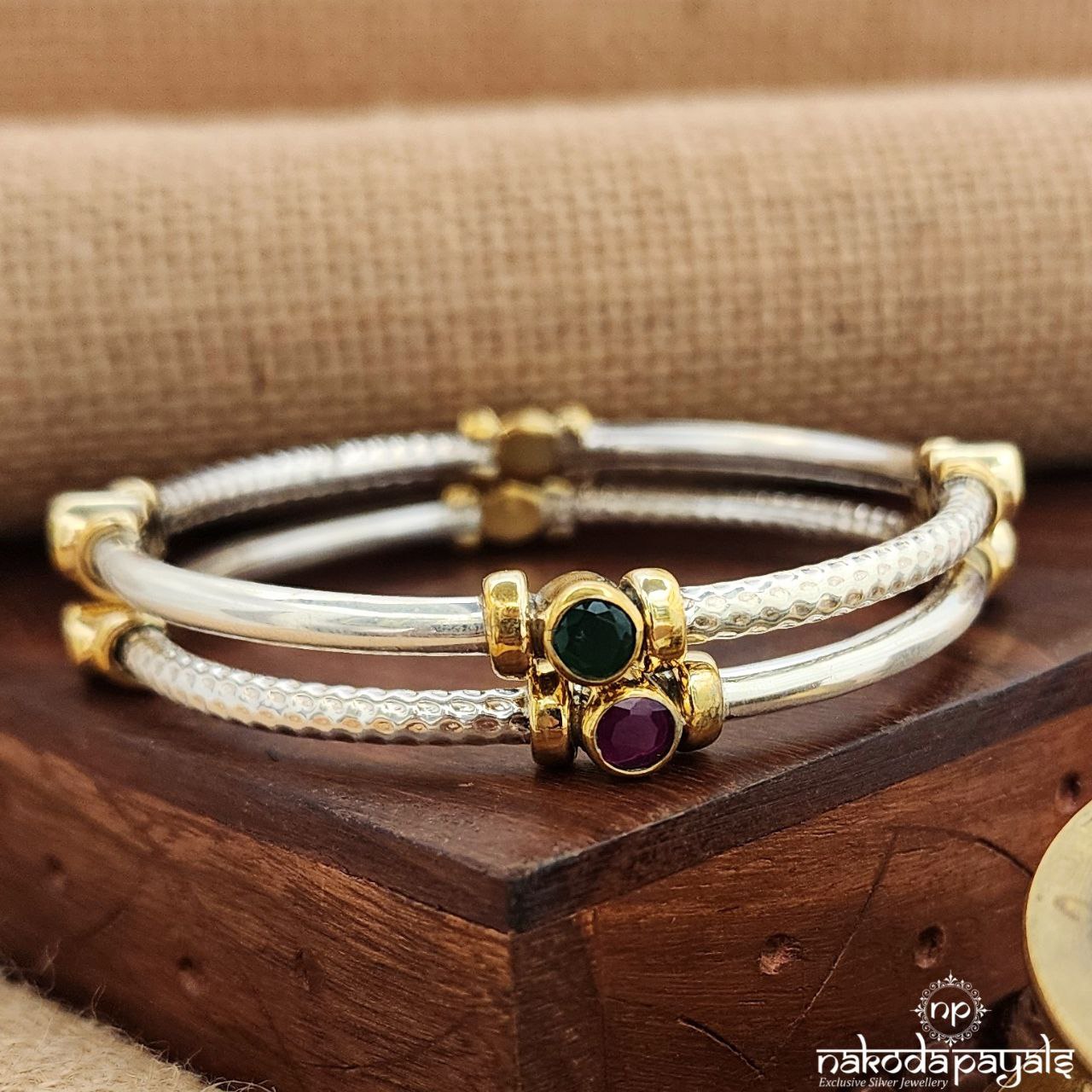 Kemp Dual Tone Bangles (K5136)
