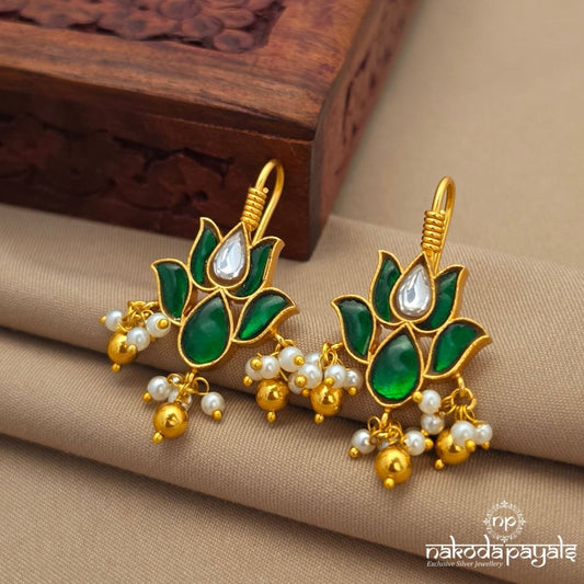 Green Pearl Lotus Hanging (Ge10885)
