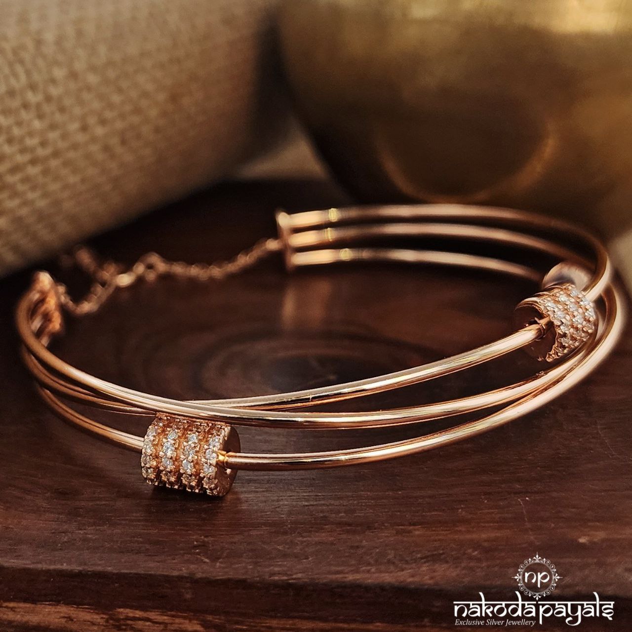 Rose Gold Blush Loop Kada (K5087)