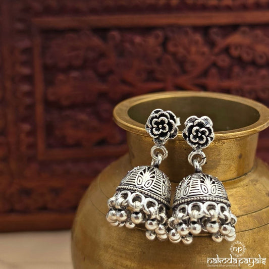 Rose Ball Drop Jhumka (J1837)