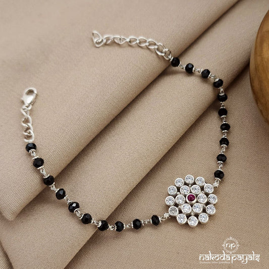 Flower Pink Dot  Bracelet (Br1678)