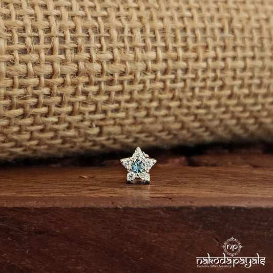 Blue Dot Star Nosepin (Np766)