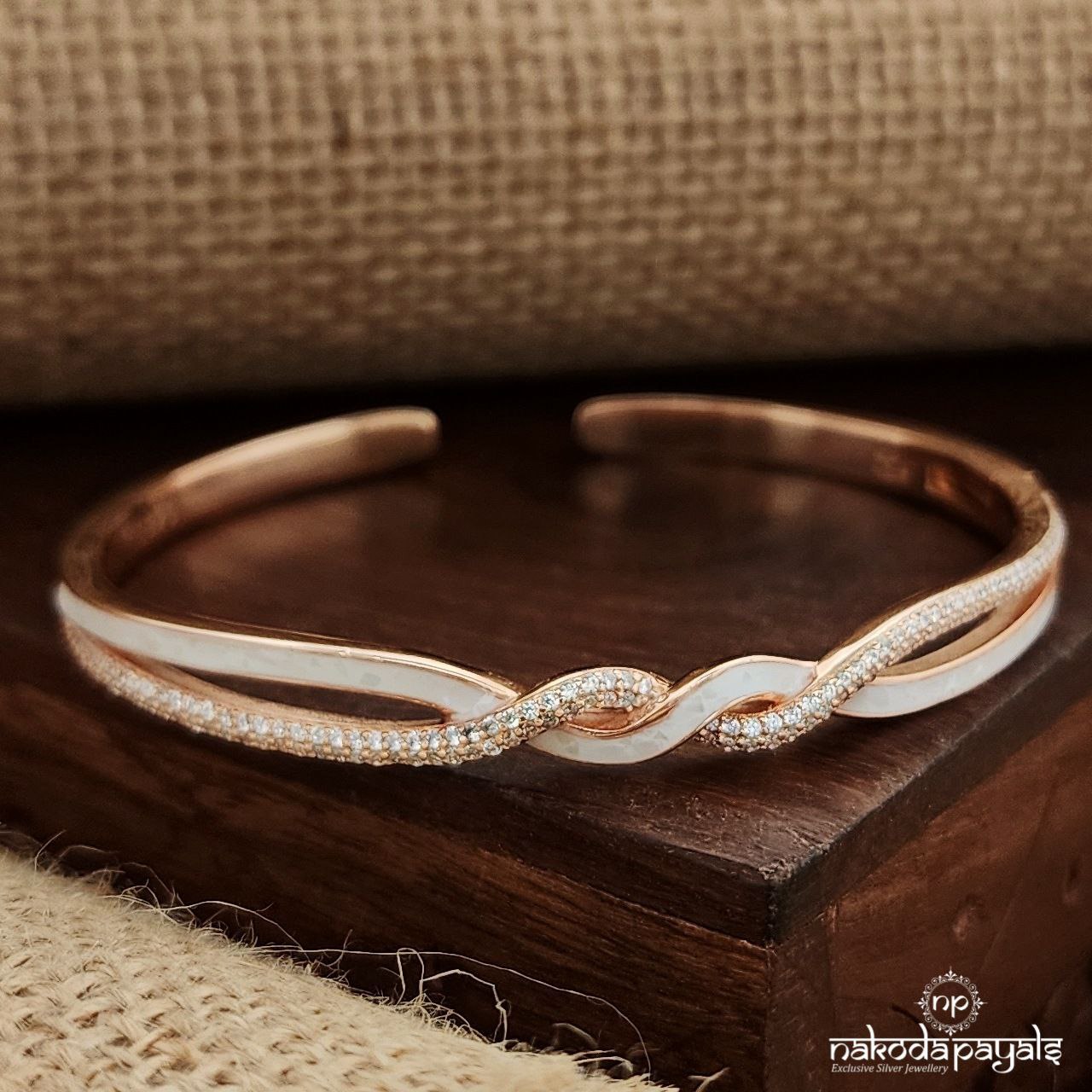 Infinity Rose Gold Kada (K5229)