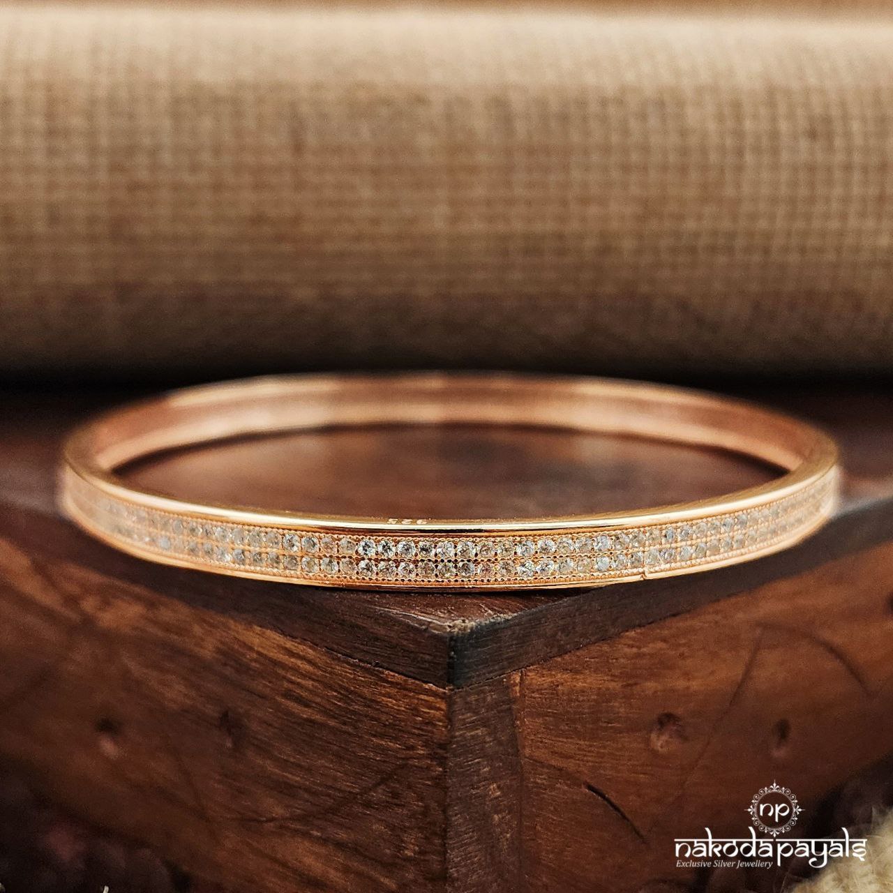 CZ Rose Gold Kada (K5219)