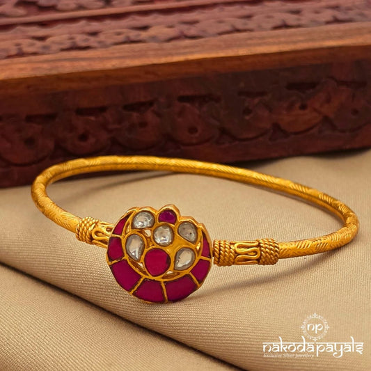 Half Moon Kundan Kada (Gk3353)