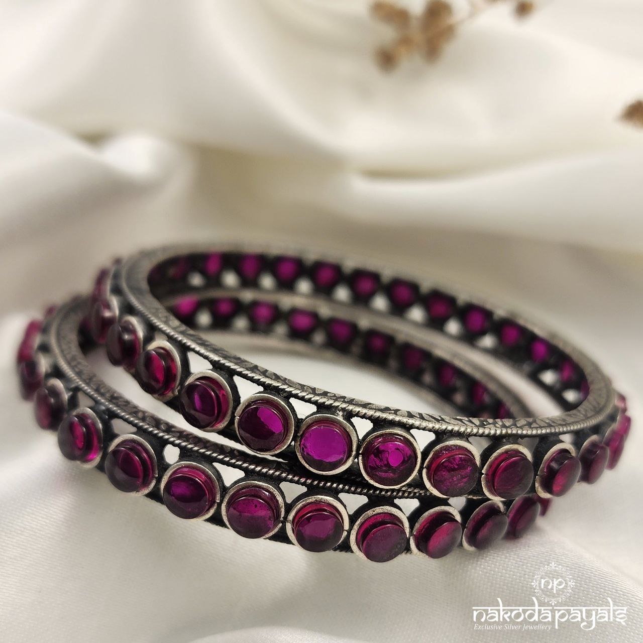 Elegant Pink Bangles (K5061)