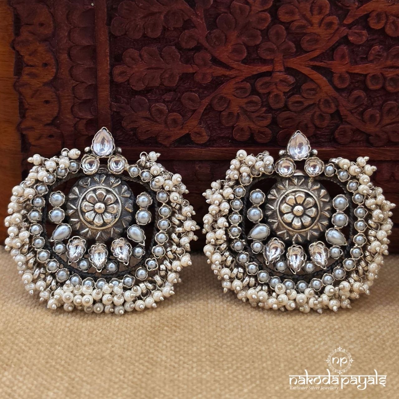 Exclusive Floral Pearly Studs (S4203)