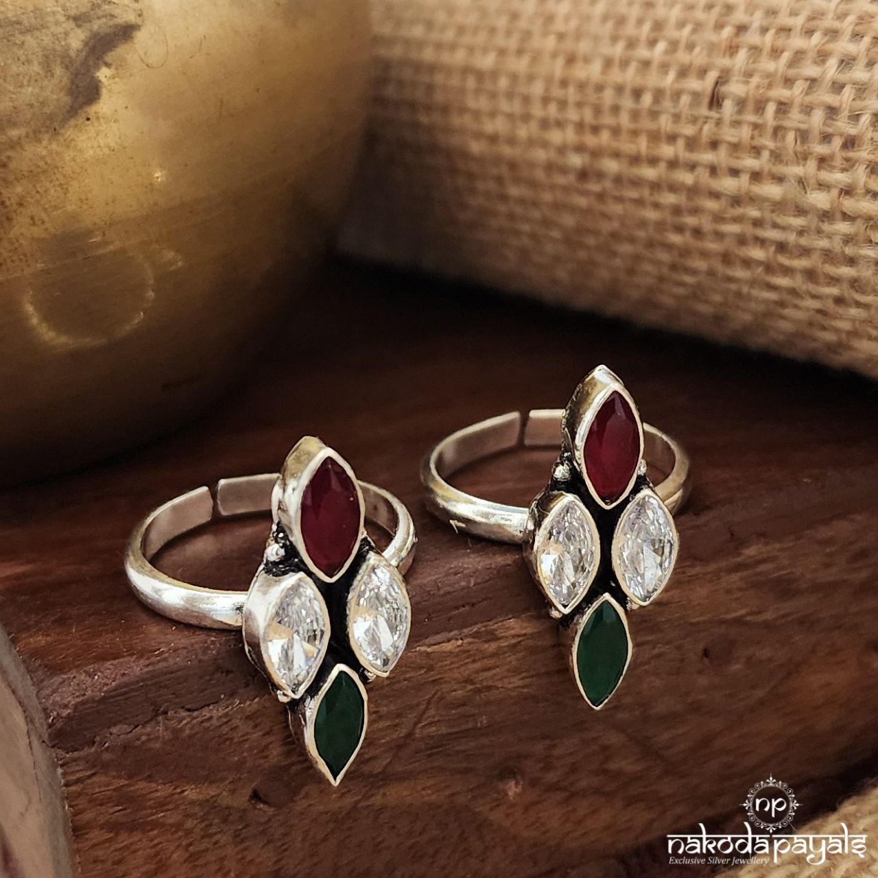 MultiColor Toerings (T4541) – Nakoda Payals