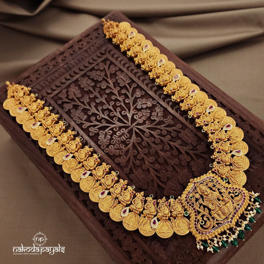 Peacock Lakshmi Coin Neckpiece (Gn9160)