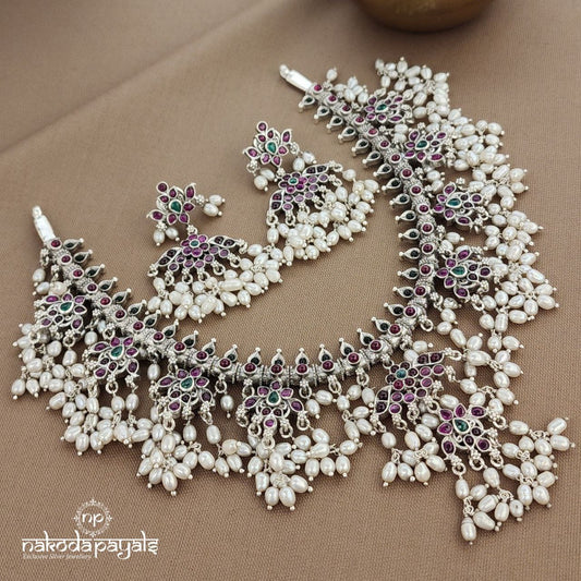 Guttapusalu Kemp Neckpiece With Earrings (N11212)