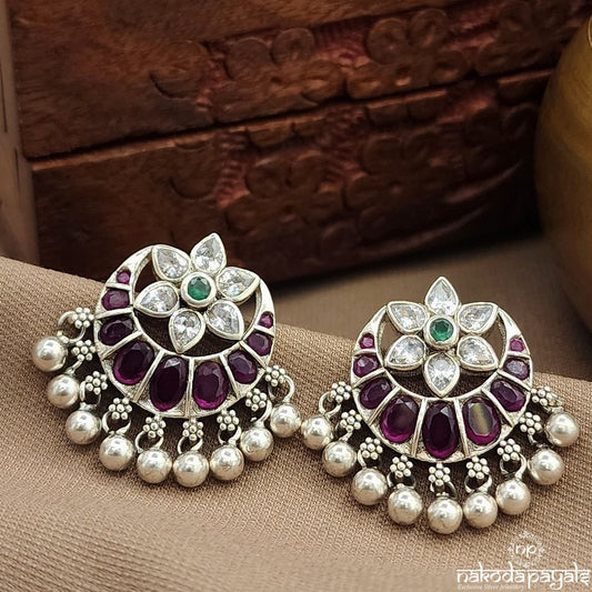 Half Moon Ball Drop Studs (S3717)