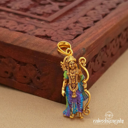 Enameled Lord Rama Pendant (Gp2309)