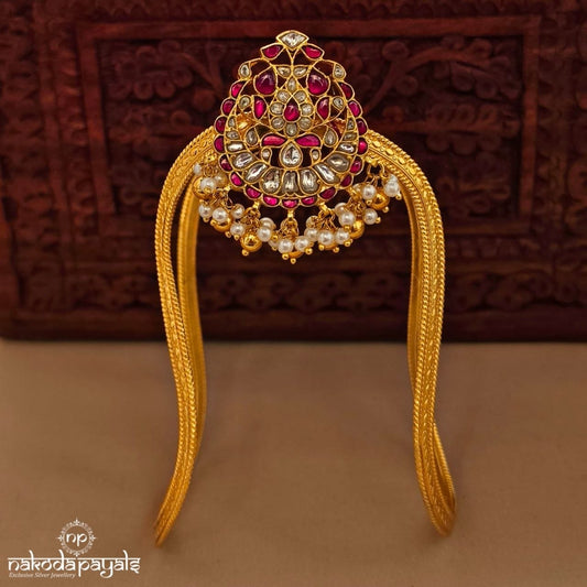 Kundan Pearled Vanki Armlet (Ha0110)