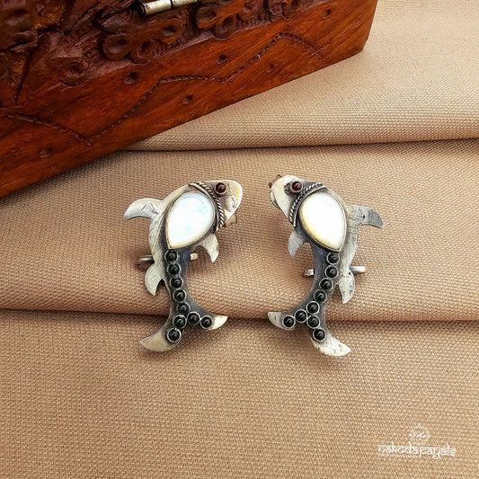 MOP Fish Studs Cum Earcuff (S9522)