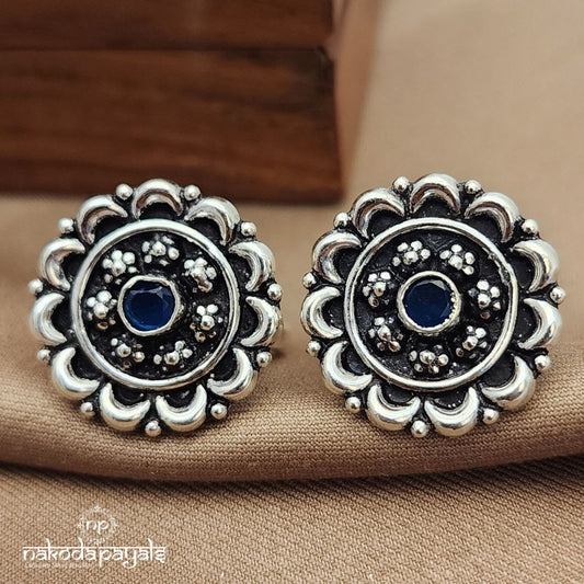 Flower Blue Toerings (T4634)