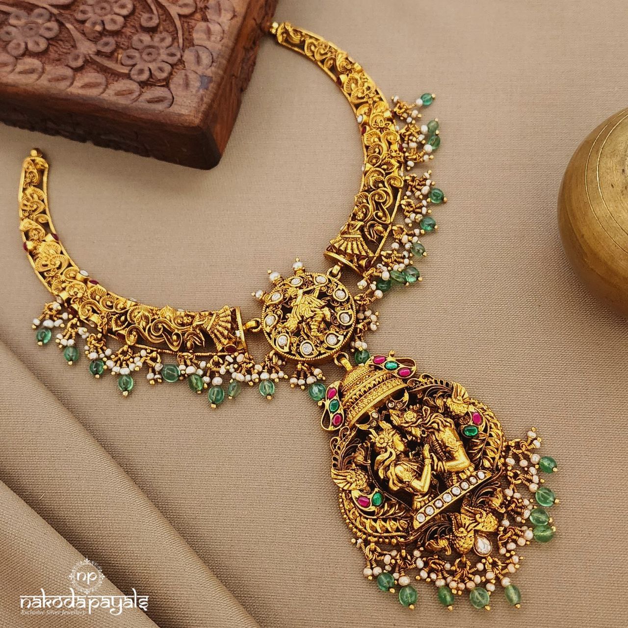 Lovely Radhakrishnan Kundan Neckpiece (Gn9590)
