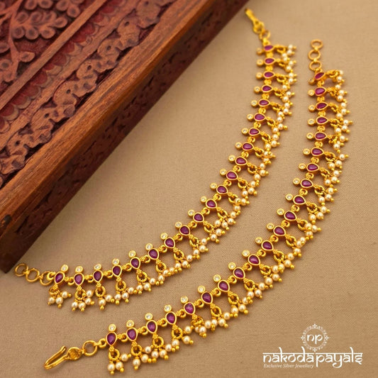 Pearl Drop Floral Maati (Gm1256)