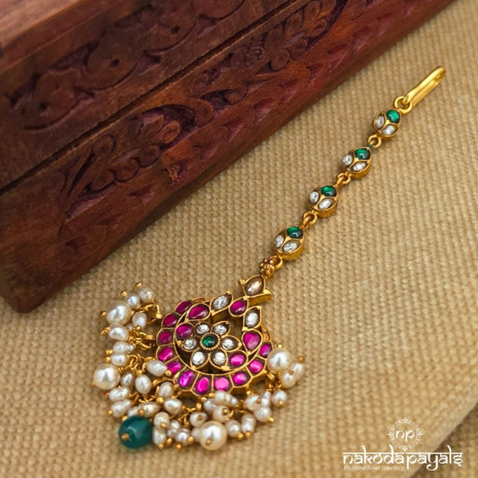 Pearl Drop Maang Tikka (Gm1243)