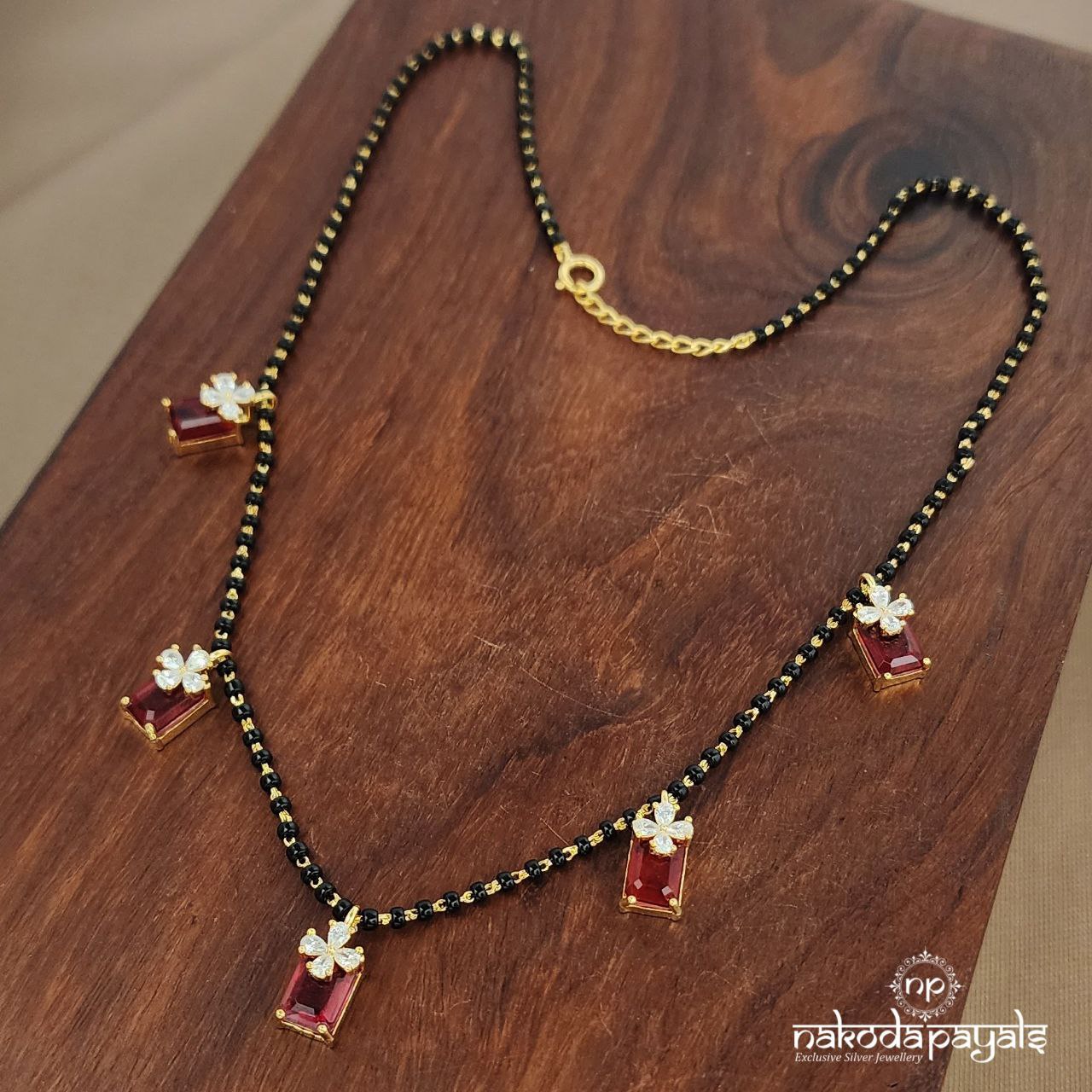 Red Drops  Mangalsutra  (Ms0599)