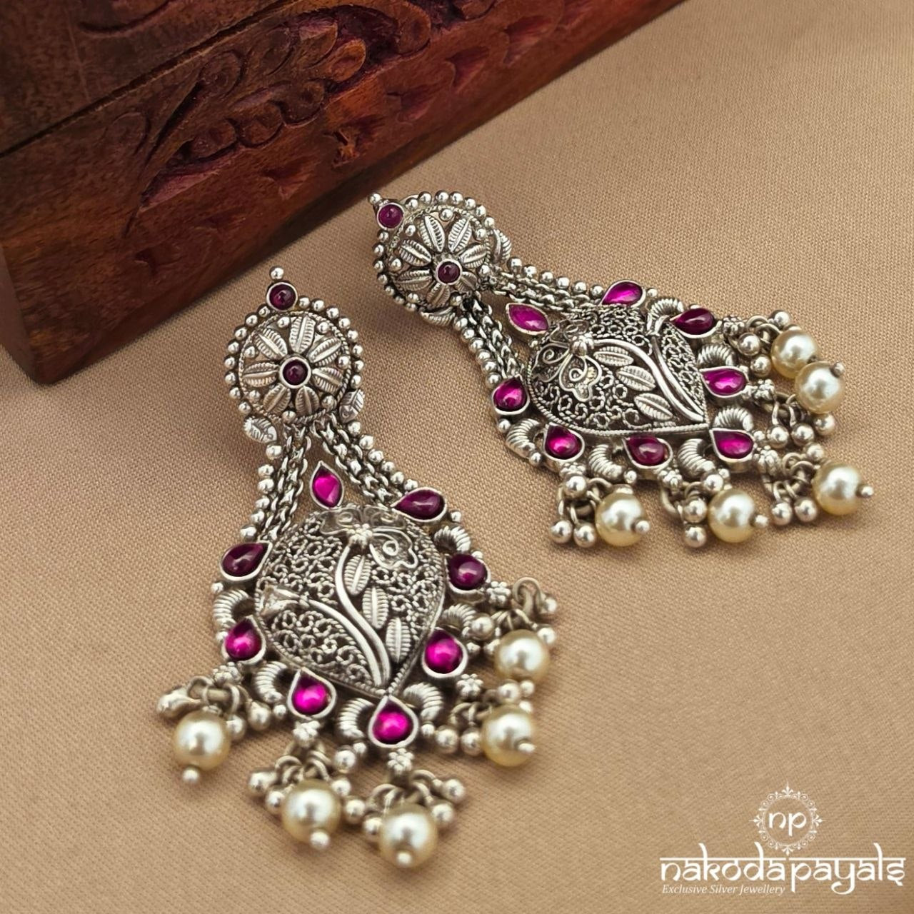 Stunning Floral Chandbali (C4242)